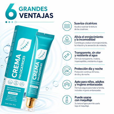 Crema para cicatrices